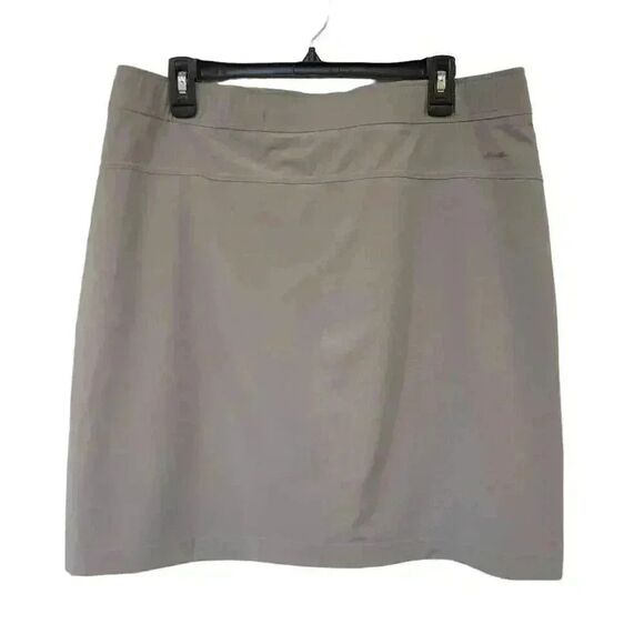 Eddie Bauer Women's Light Gray Poly/Spandex Rainier Pull On Skort w Pockets - Picture 1 of 8